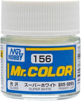 Mr. Hobby C156 Mr. Color Gloss Super White Lacquer Paint 10ml - A-Z Toy Hobby