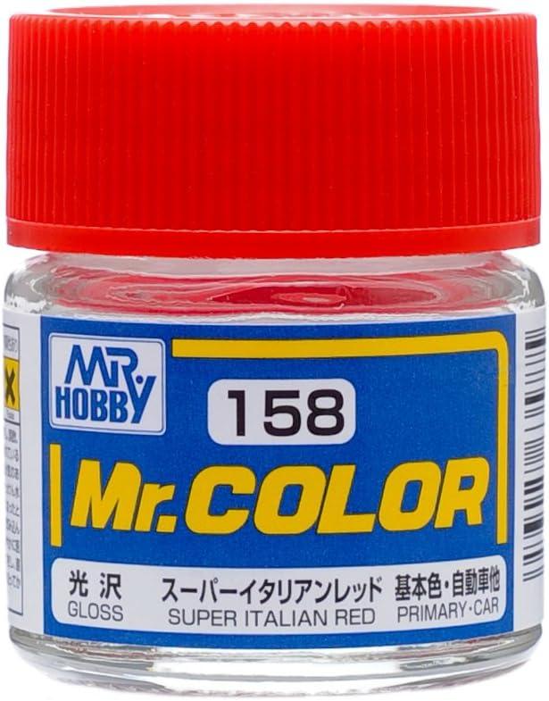 Mr. Hobby C158 Mr. Color Gloss Super Italian Red Lacquer Paint 10ml - A-Z Toy Hobby