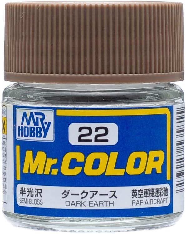 Mr. Hobby C22 Mr. Color Semi Gloss Dark Earth Lacquer Paint 10ml - A-Z Toy Hobby