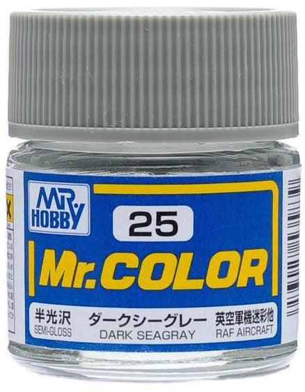 Mr. Hobby C25 Mr. Color Semi Gloss Dark Seagray Lacquer Paint 10ml - A-Z Toy Hobby