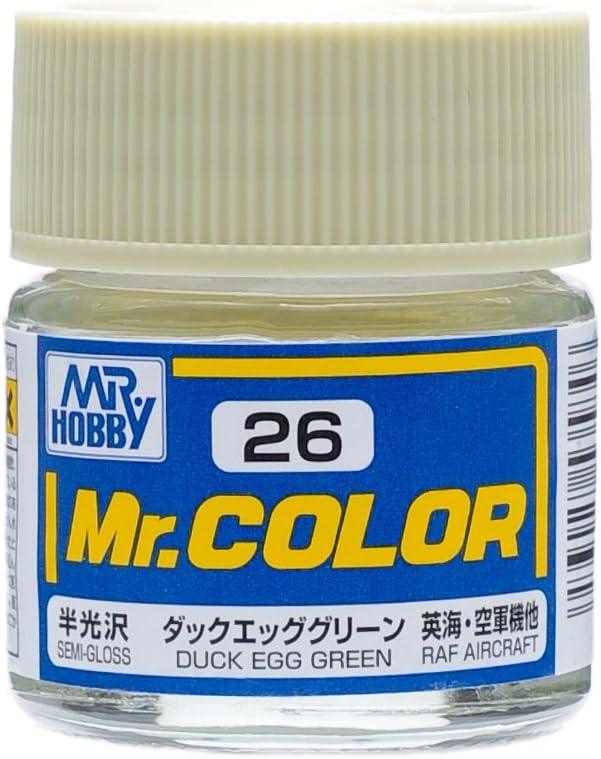 Mr. Hobby C26 Mr. Color Semi Gloss Duck Egg Green Lacquer Paint 10ml - A-Z Toy Hobby