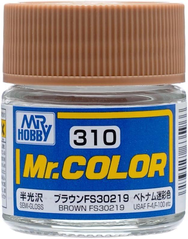 Mr. Hobby C310 Mr. Color Semi Gloss Brown FS30219 Lacquer Paint 10ml - A-Z Toy Hobby