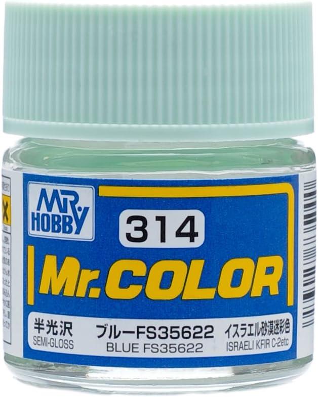 Mr. Hobby C314 Mr. Color Semi Gloss Blue FS35622 Lacquer Paint 10ml - A-Z Toy Hobby