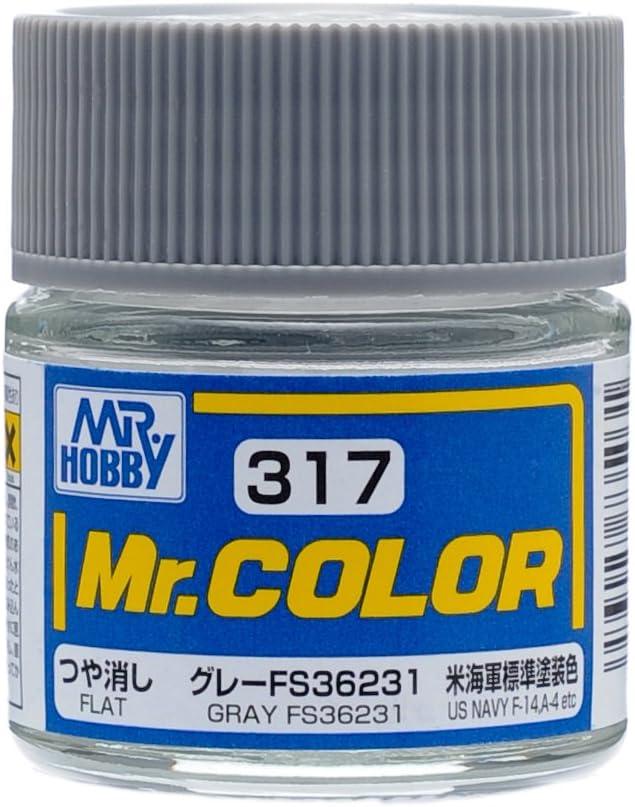 Mr. Hobby C317 Mr. Color Flat Gray FS36231 Lacquer Paint 10ml - A-Z Toy Hobby