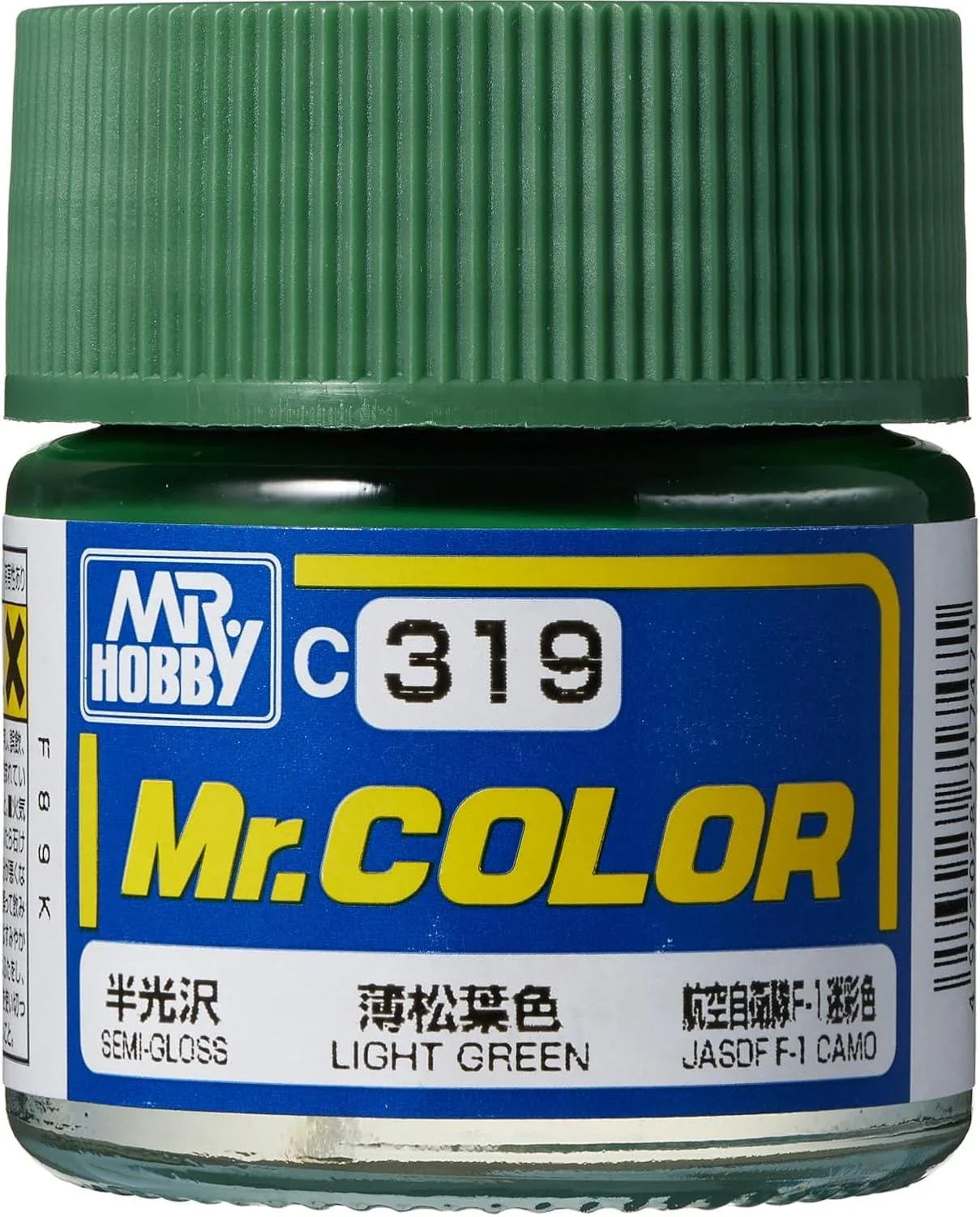 Mr. Hobby C319 Mr. Color Semi Gloss Light Green Lacquer Paint 10ml - A-Z Toy Hobby
