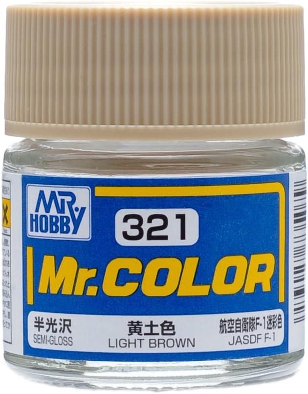 Mr. Hobby C321 Mr. Color Semi Gloss Light Brown Lacquer Paint 10ml - A-Z Toy Hobby