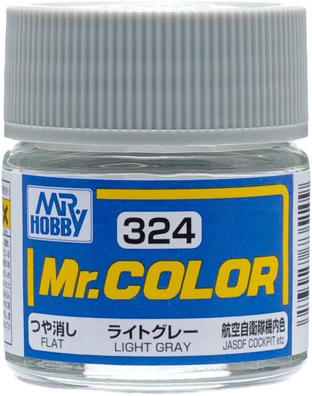 Mr. Hobby C324 Mr. Color Flat Light Gray Lacquer Paint 10ml - A-Z Toy Hobby