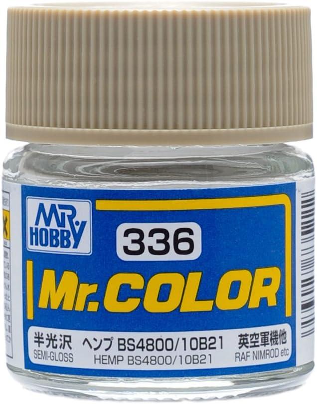 Mr. Hobby C336 Mr. Color Semi Gloss Hemp BS4800/10B21 Lacquer Paint 10ml - A-Z Toy Hobby