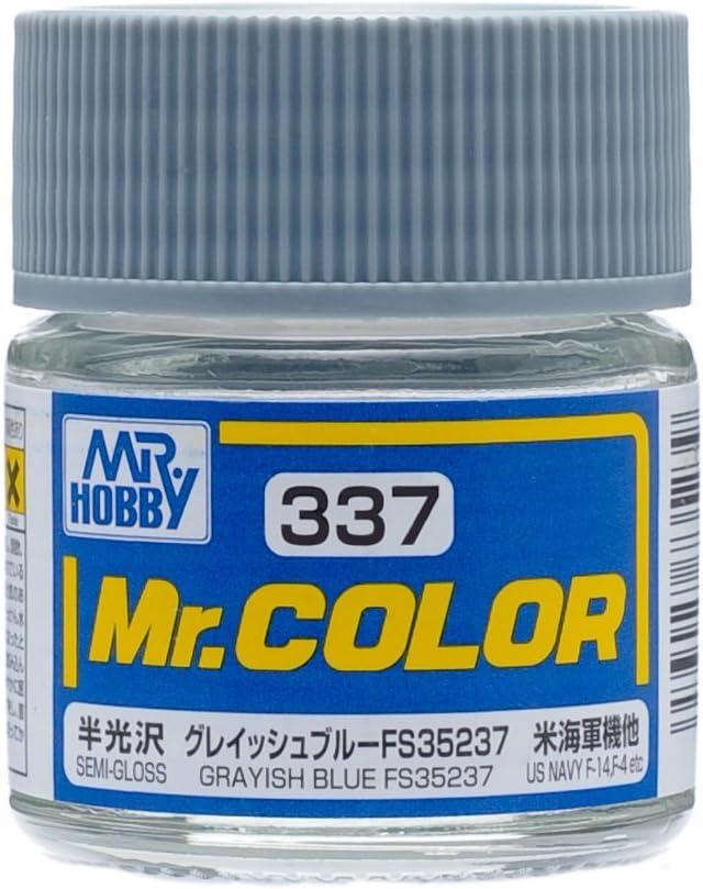 Mr. Hobby C337 Mr. Color Semi Gloss Grayish Blue FS35237 Lacquer Paint 10ml - A-Z Toy Hobby
