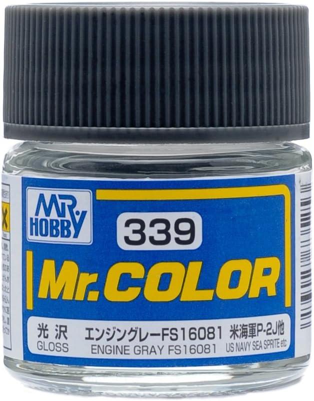 Mr. Hobby C339 Mr. Color Gloss Engine Gray FS16081 Lacquer Paint 10ml - A-Z Toy Hobby