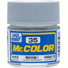 Mr. Hobby C35 Mr. Color Semi Gloss IJN Gray (Mitsubishi) Lacquer Paint 10ml - A-Z Toy Hobby