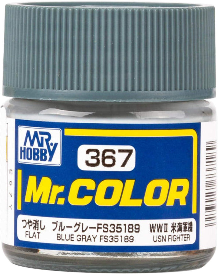 Mr. Hobby C367 Mr. Color Flat Blue Gray FS35189 Lacquer Paint 10ml - A-Z Toy Hobby