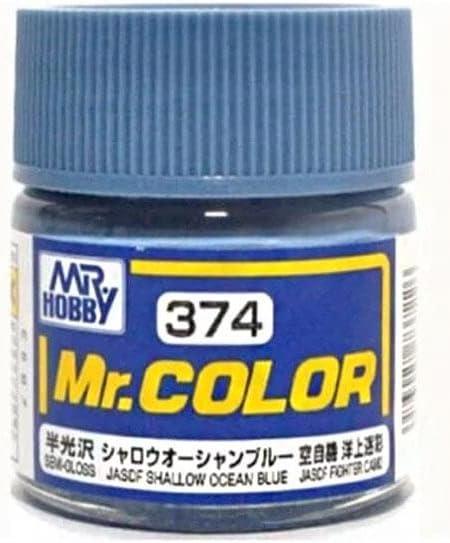 Mr. Hobby C374 Mr. Color JASDF Shallow Ocean Blue Lacquer Paint 10ml - A-Z Toy Hobby