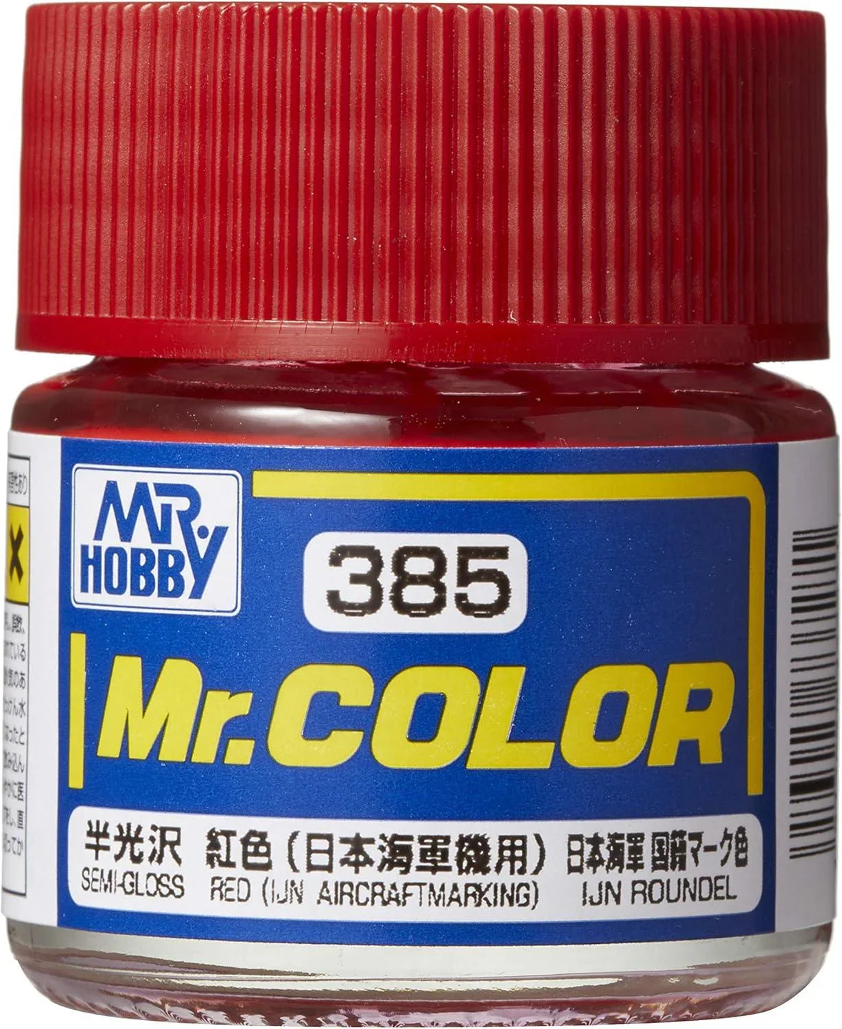 Mr. Hobby C385 Mr. Color Red (IJN Aircraft Marking) Lacquer Paint 10ml - A-Z Toy Hobby