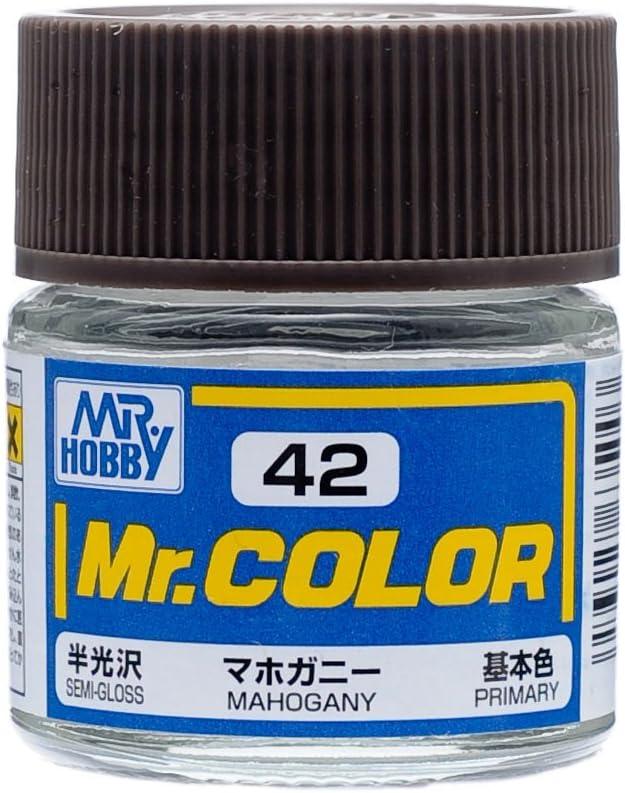 Mr. Hobby C42 Mr. Color Semi Gloss Mahogany Lacquer Paint 10ml - A-Z Toy Hobby
