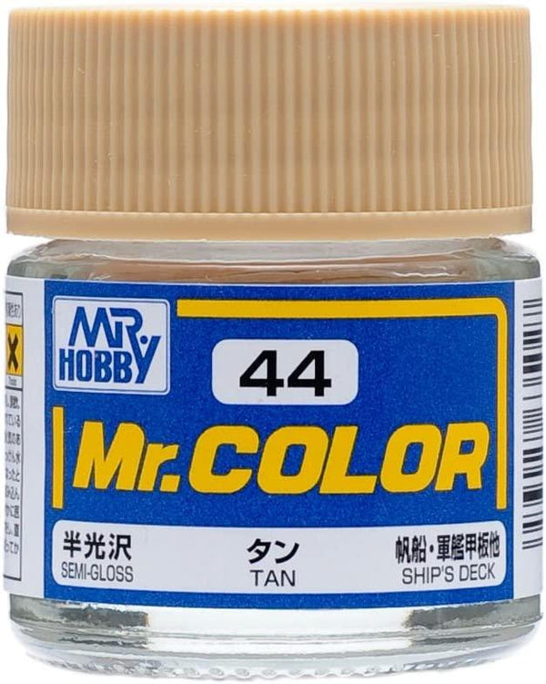 Mr. Hobby C44 Mr. Color Semi Gloss Tan Lacquer Paint 10ml - A-Z Toy Hobby