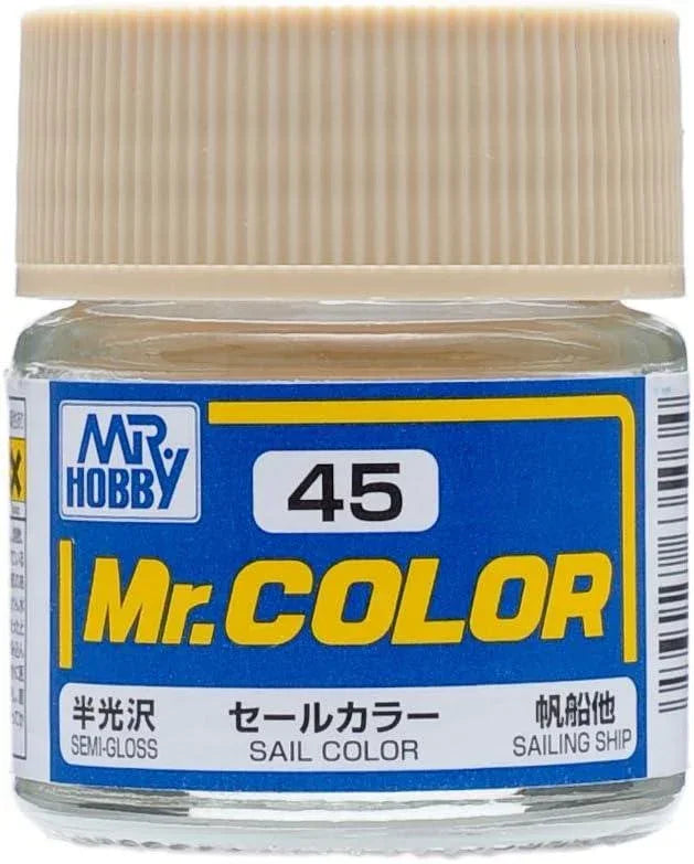 Mr. Hobby C45 Mr. Color Semi Gloss Sail Color Lacquer Paint 10ml - A-Z Toy Hobby