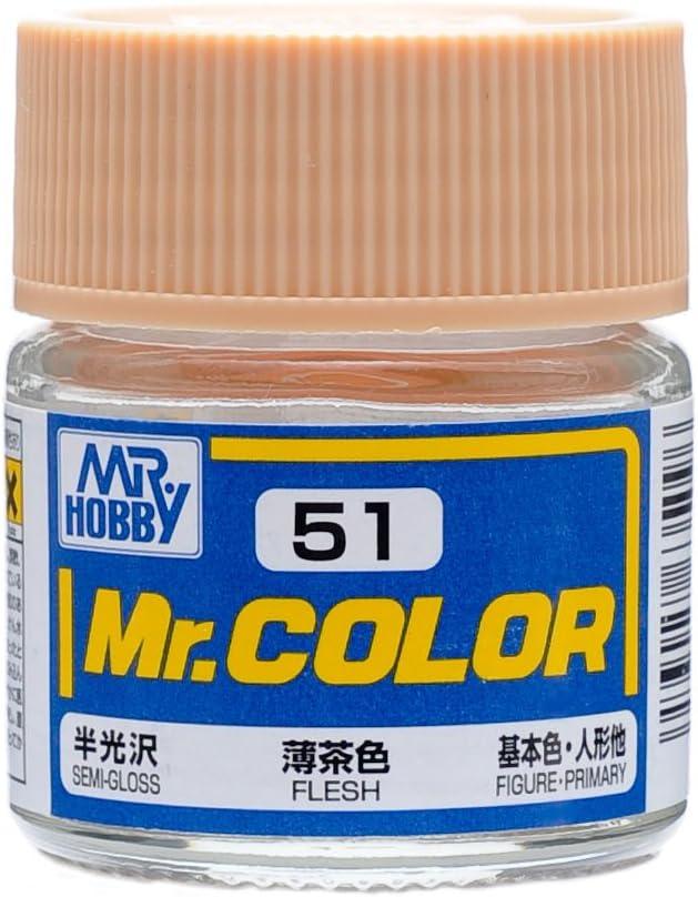 Mr. Hobby C51 Mr. Color Semi Gloss Flesh Lacquer Paint 10ml - A-Z Toy Hobby