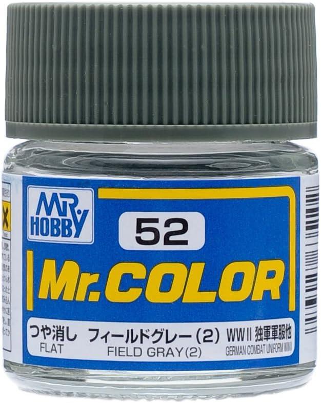 Mr. Hobby C52 Mr. Color Flat Field Gray (2) Lacquer Paint 10ml - A-Z Toy Hobby