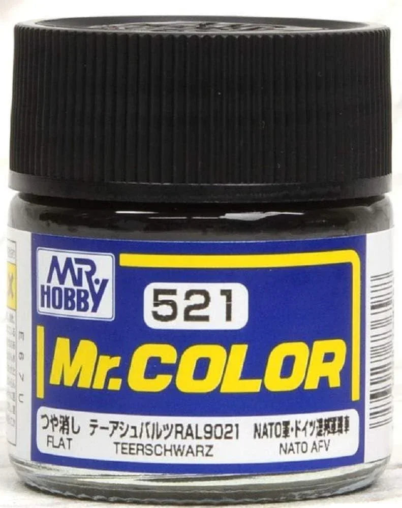 Mr. Hobby C521 Mr. Color Teerschwarz Lacquer Paint 10ml - A-Z Toy Hobby