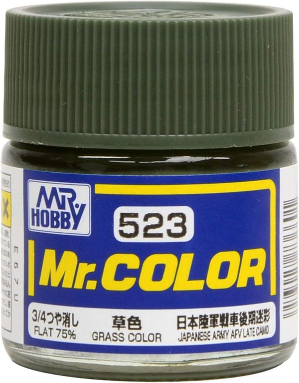 Mr. Hobby C523 Mr. Color Grass Color Lacquer Paint 10ml