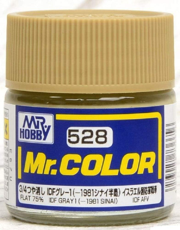 Mr. Hobby C528 Mr. Color IDF Gray 1 (-1981 Sinai) Lacquer Paint 10ml - A-Z Toy Hobby