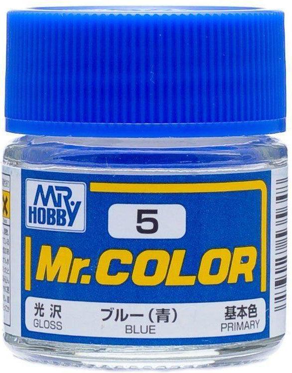 Mr. Hobby C5 Mr. Color Gloss Blue Lacquer Paint 10ml - A-Z Toy Hobby