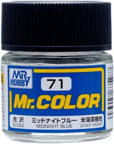Mr. Hobby C71 Mr. Color Gloss Midnight Blue Lacquer Paint 10ml - A-Z Toy Hobby