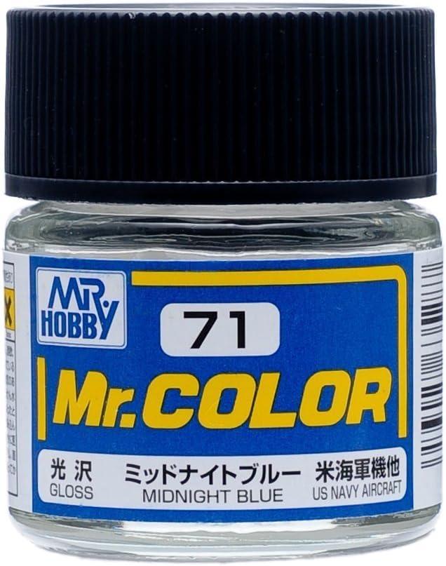 Mr. Hobby C71 Mr. Color Gloss Midnight Blue Lacquer Paint 10ml - A-Z Toy Hobby