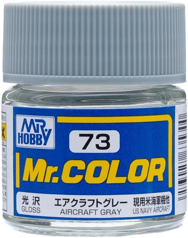 Mr. Hobby C73 Mr. Color Gloss Aircraft Gray Lacquer Paint 10ml - A-Z Toy Hobby