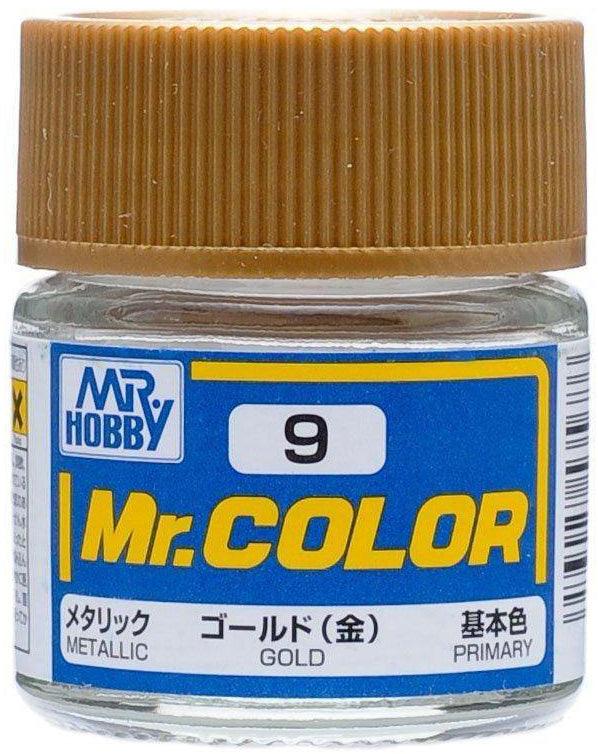 Mr. Hobby C9 Mr. Color Metallic Gold Lacquer Paint 10ml - A-Z Toy Hobby