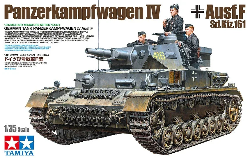 Tamiya 35374 German Tank Pz.Kpfw.IV 1/35 Model Kit - A-Z Toy Hobby