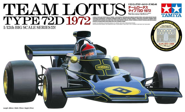 Tamiya 12046 Team Lotus Type 72D 1972 1/12 Model Kit