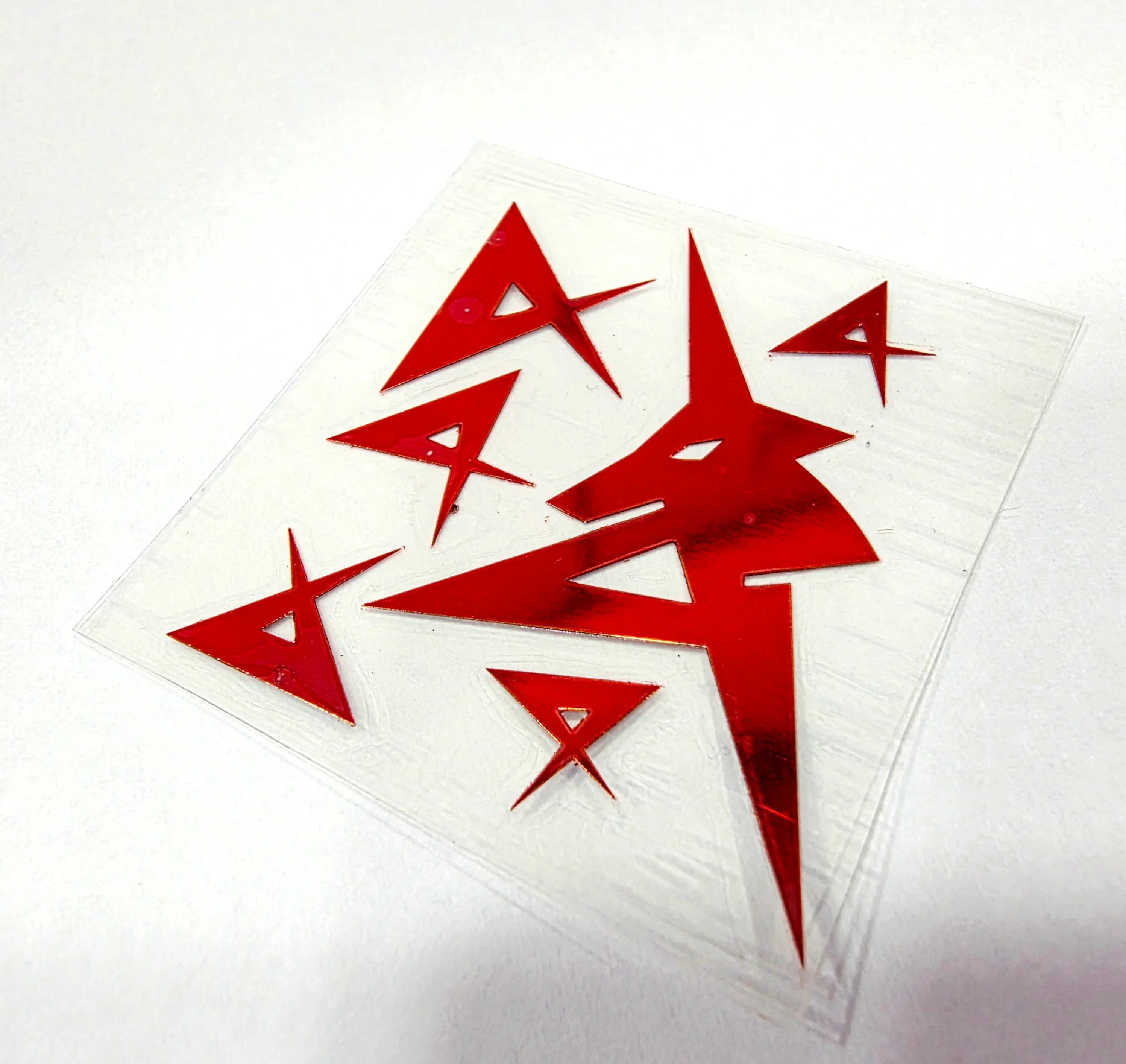 Delpi Red Metal Sticker For PG Unleashed RX-93 Nu Symbol