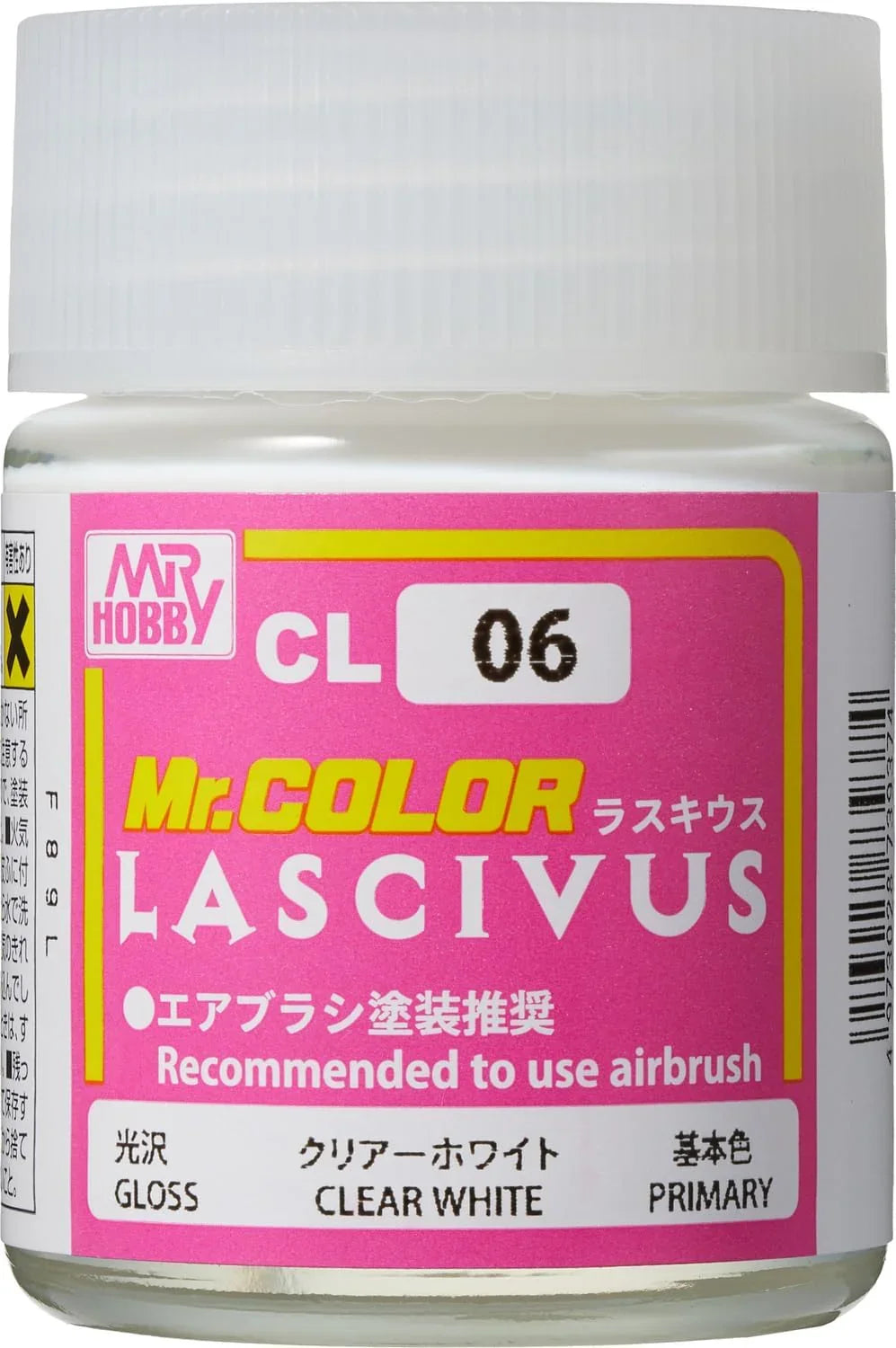 Mr. Hobby CL06 Mr. Color Lascivus Clear White Paint 18ml - A-Z Toy Hobby
