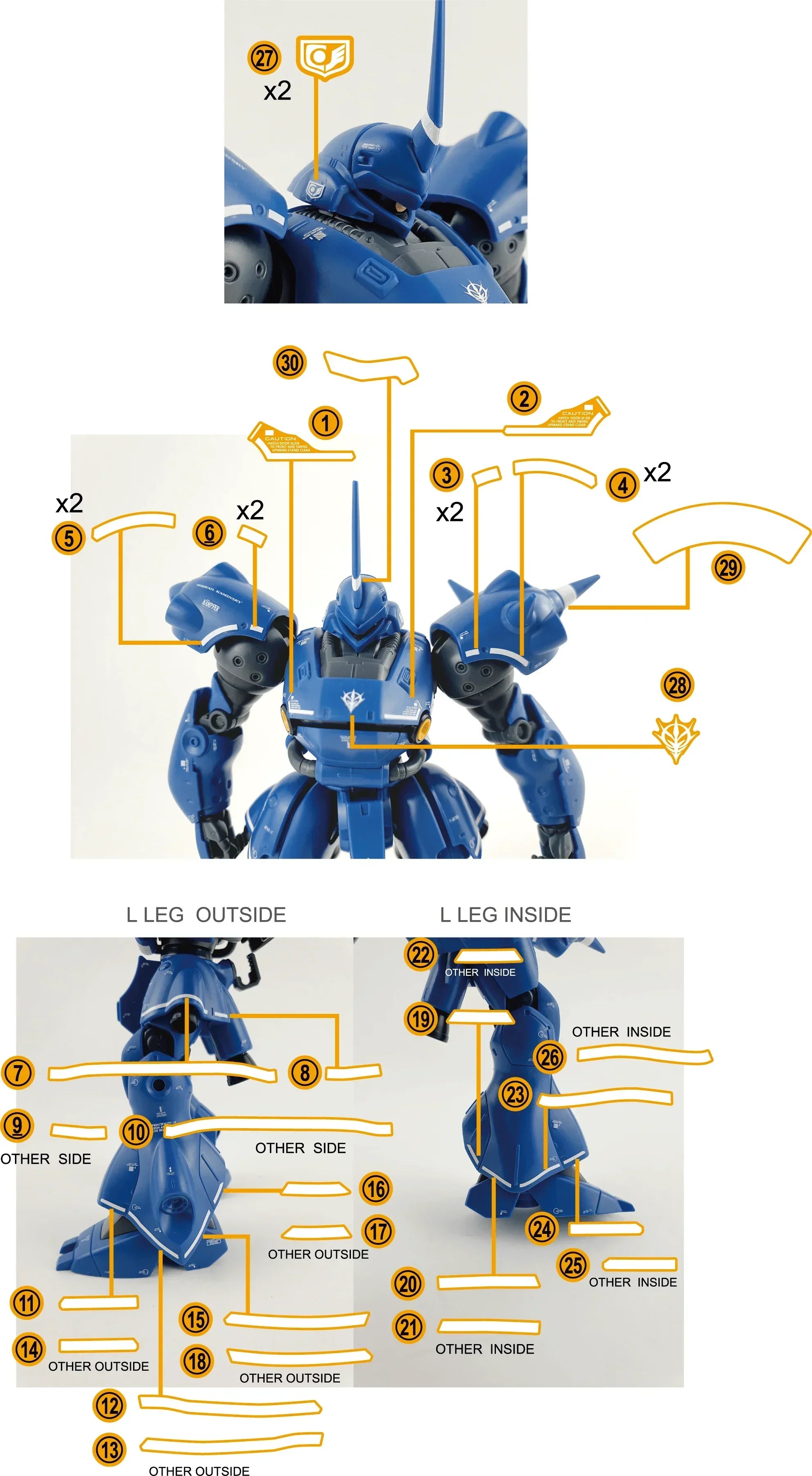 Delpi Water Decal For HG Kampfer - A-Z Toy Hobby