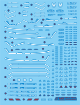 Delpi Water Decal For HG Gelgoog Menace - A-Z Toy Hobby