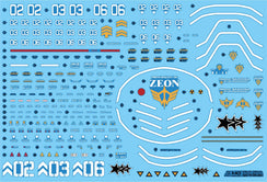 Delpi Water Decal For MG Black Tri-Stars Zaku 2 - A-Z Toy Hobby