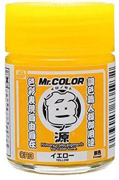 Mr. Hobby CR3 Mr. Color Yellow Primary Color Pigments - A-Z Toy Hobby