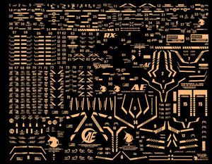 Delpi Metal Gold Sticker For Mega Size Unicorn - A-Z Toy Hobby