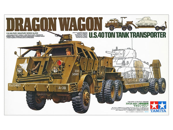 Tamiya 35230 U.S. 40 Ton Tank Transporter "Dragon Wagon" 1/35 Model Kit