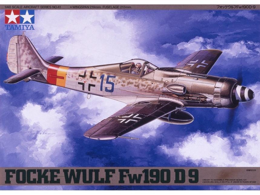 Tamiya 61041 Focke Wulf Fw190 D-9 1/48 Model Kit - A-Z Toy Hobby