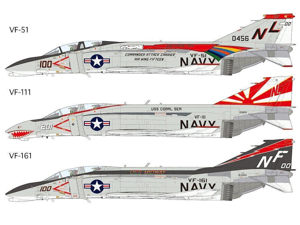 Tamiya 61121 McDonnell Douglas F-4B Phantom II 1/48 Model Kit - A-Z Toy Hobby