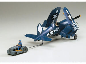 Tamiya 61085 Vought F4U-1D Corsair with Motor Tug 1/48 Model Kit - A-Z Toy Hobby