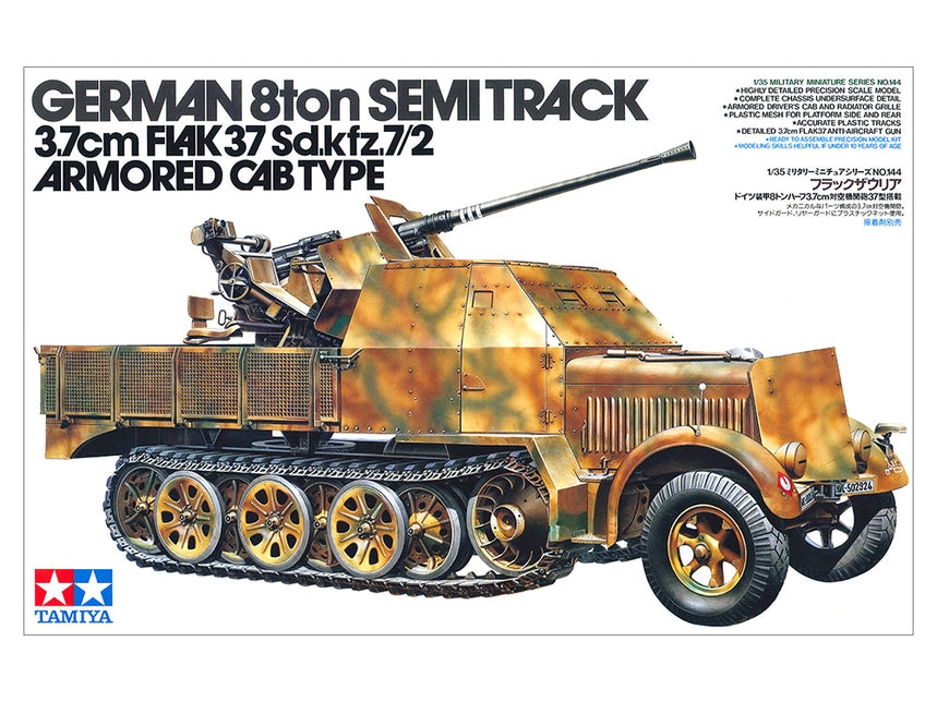 Tamiya 35144 German Flak 37 Sd.Kfz.7/2 1/35 Model Kit