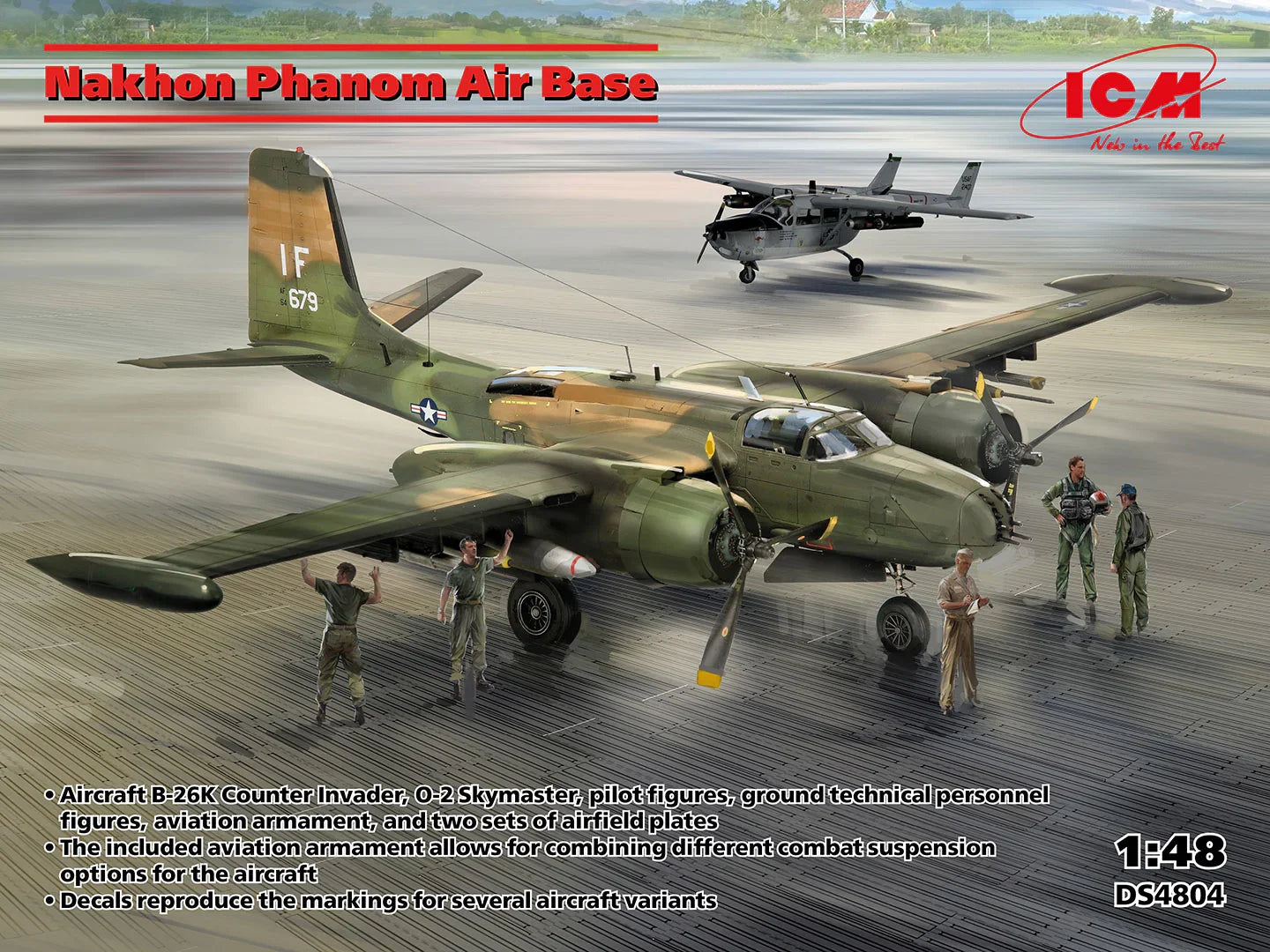 ICM DS4804 Nakhon Phanom Air Base 1/48 Model Kit - A-Z Toy Hobby