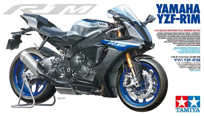 Tamiya 14133 Yamaha YZF-R1M 1/12 Model Kit - A-Z Toy Hobby