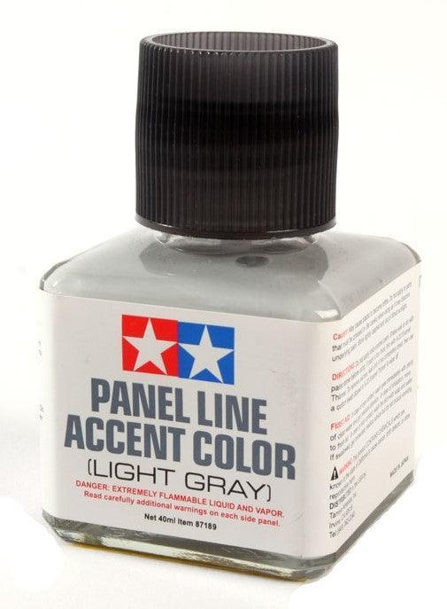 Tamiya 87189 Panel Line Accent Color Light Gray 40ml TAM87189 - A-Z Toy Hobby