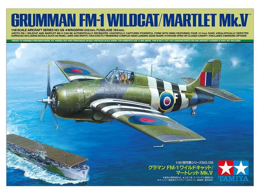 Tamiya 61126 FM-1 Wildcat/Martlet Mk.V 1/48 Model Kit - A-Z Toy Hobby