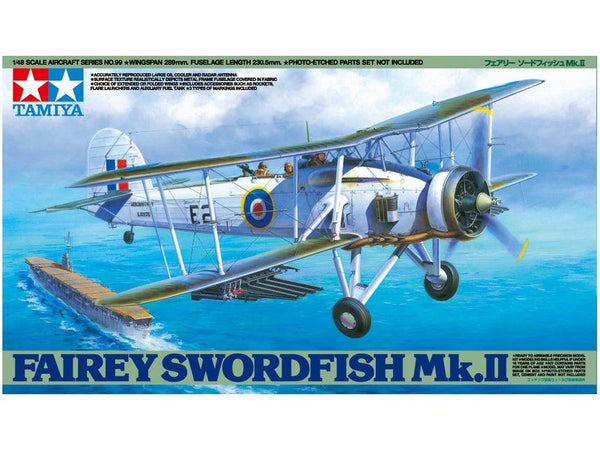 Tamiya 61099 Fairey Swordfish Mk.II 1/48 Model Kit - A-Z Toy Hobby